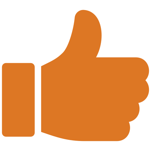 The thumbs up icon signifying 'Like' in social media posts.