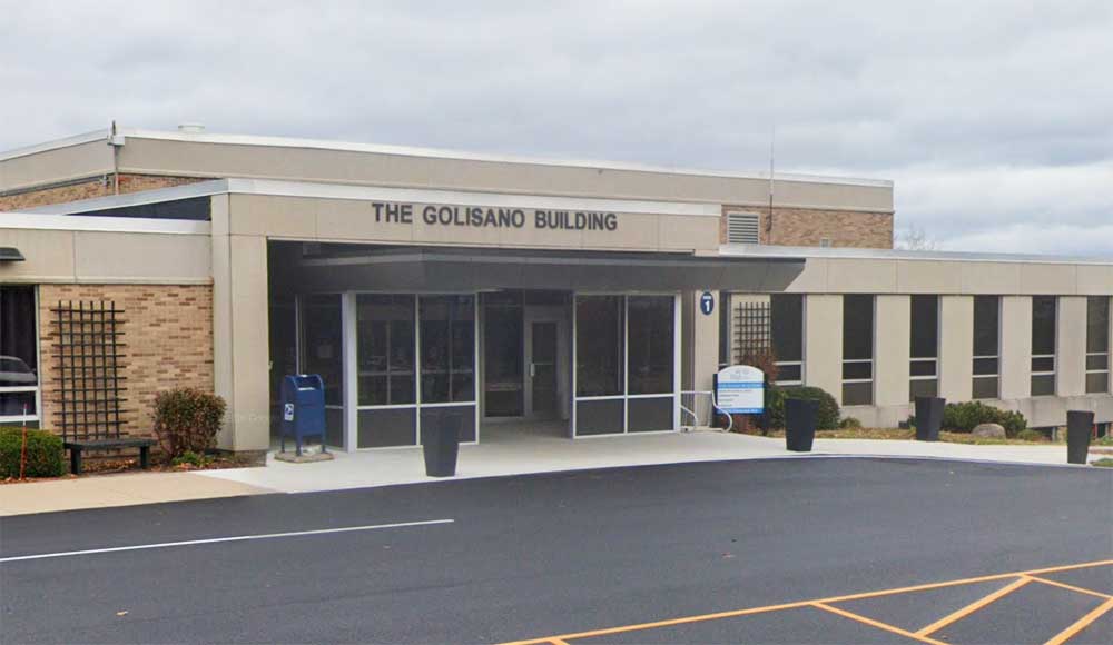 The Door #1 entrance to the Al Sigl Community of Agencies, Golisano Building from the parking lot.